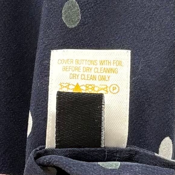 Kate Spade Silk Polka Dot Button Front Top Size 8 Feminine Ruffle Career Work - Picture 8 of 10